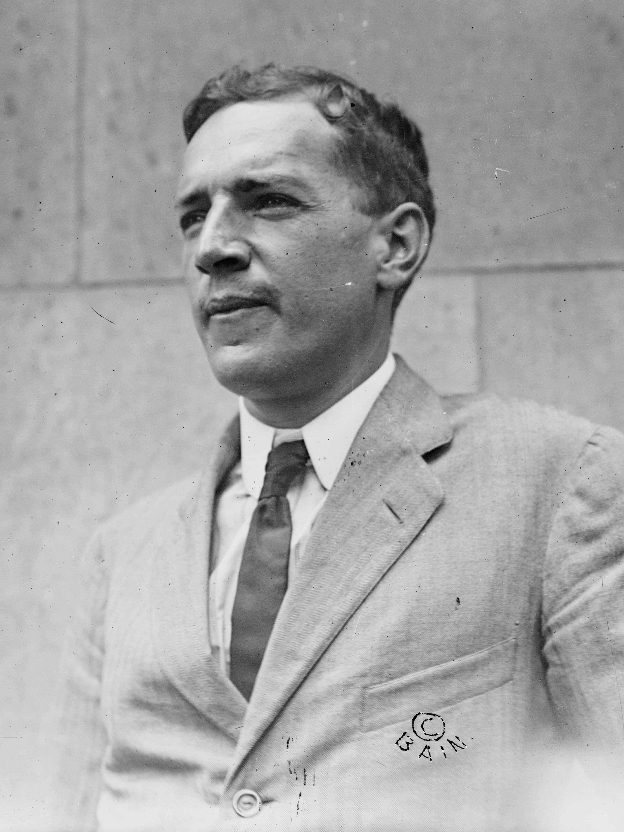 Portrait of author and journalist Upton Sinclair